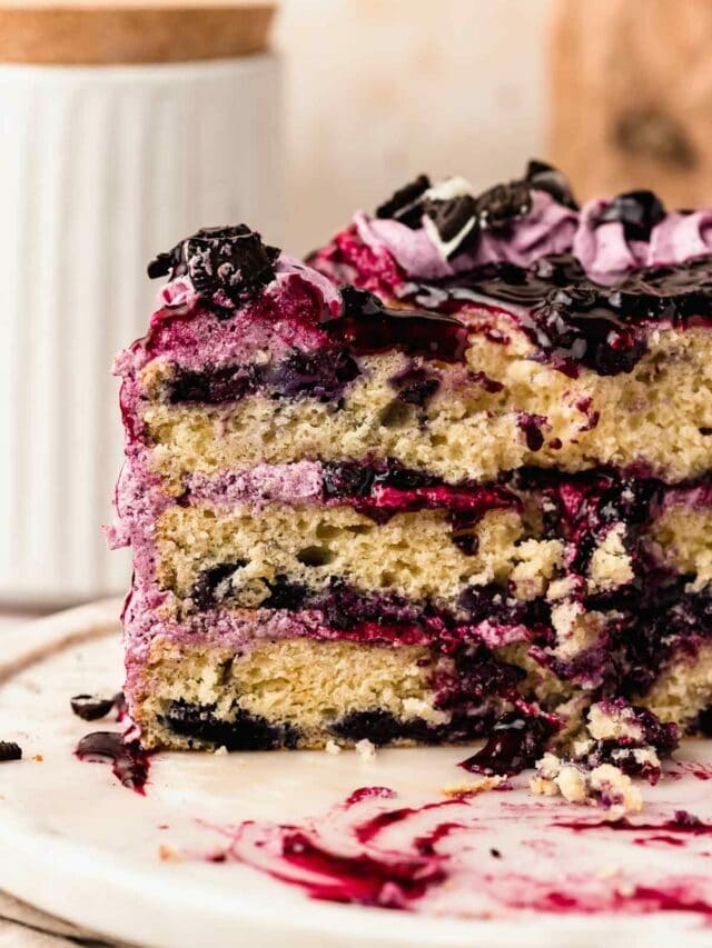 Blueberry Birthday Cake