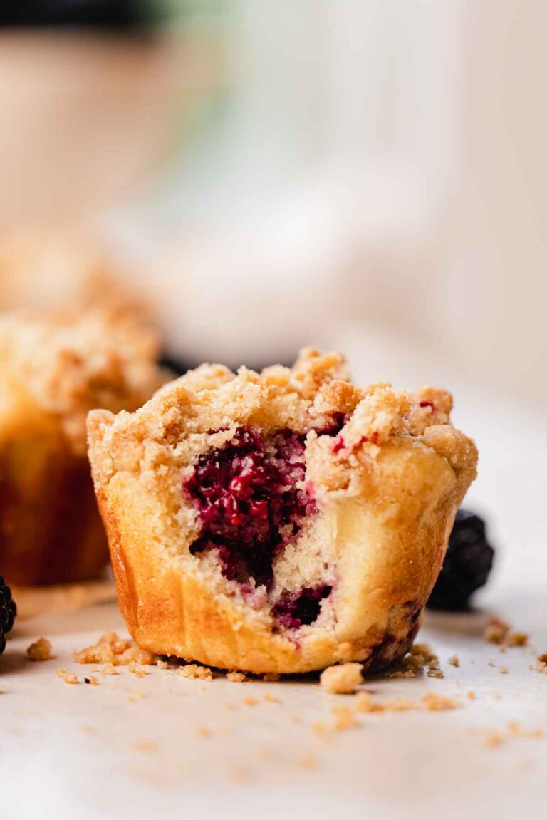 The Best Blackberry Muffins - Flouring Kitchen