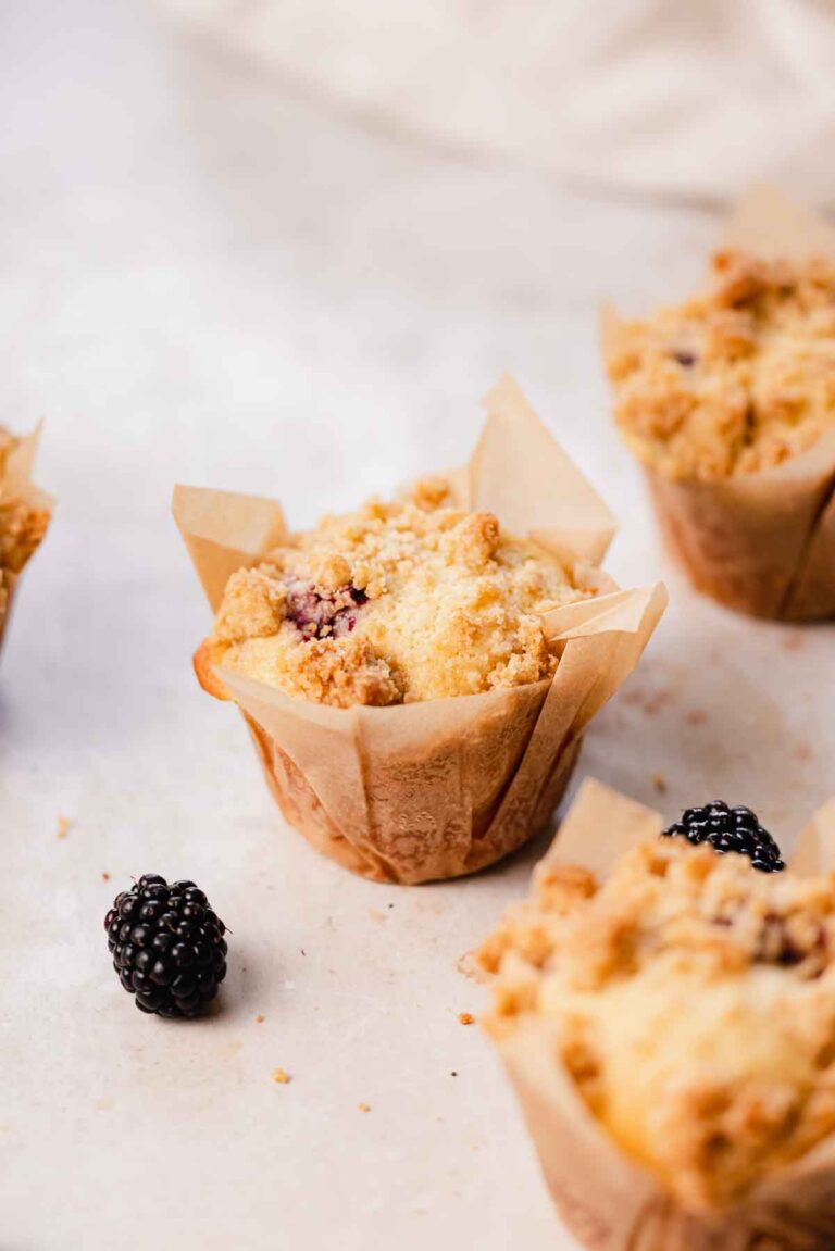 The Best Blackberry Muffins - Flouring Kitchen