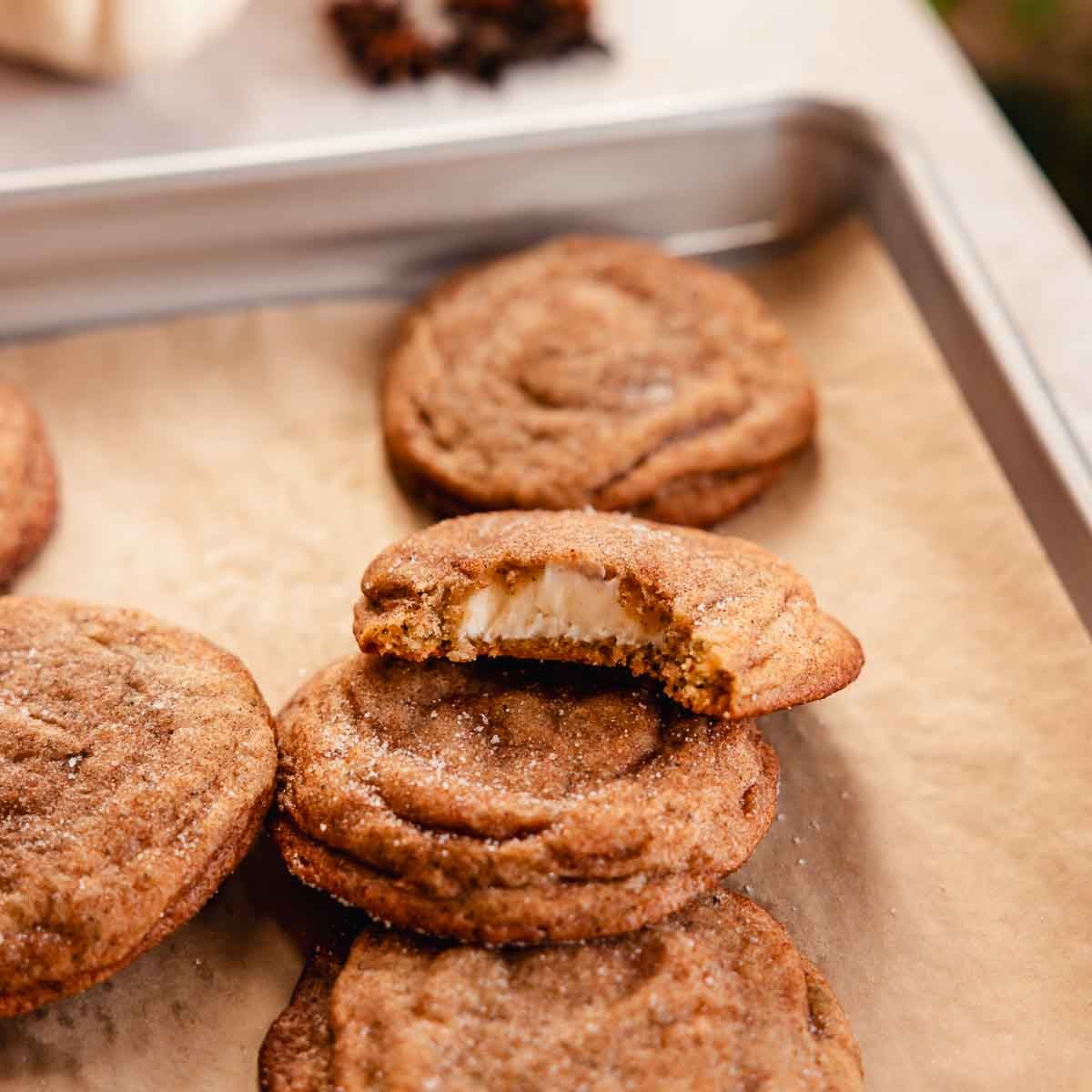 The Best Chai Cookies [with Cheesecake Filling]