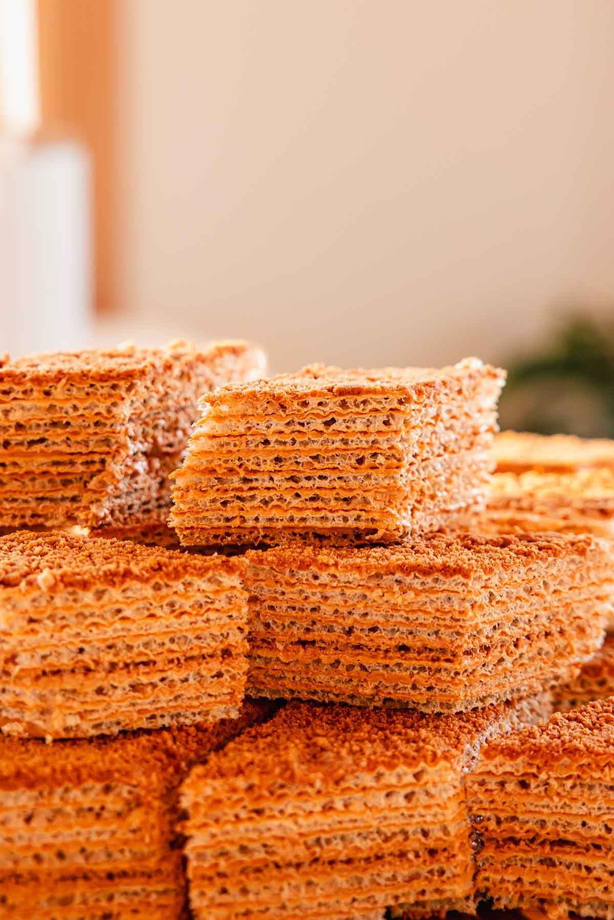 dulce de leche caramel waffle cake